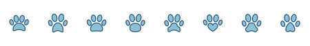Paw icon vector isolated on white background. Paw Print iconのイラスト素材