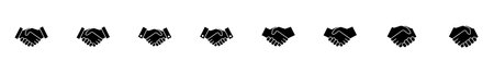 Business handshake icon vector isolated on white background. Handshake icon vector. contract...