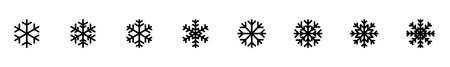 Snowflake icon vector isolated on white background. snow icon vector. Symbol of winter, frozenのイラスト素材