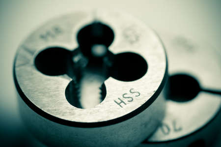HSS thread tool - close up on the wordの写真素材
