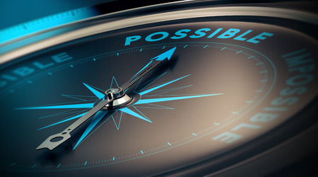 Motivational concept, achievement of goals thanks to confidence. Compass pointing the text save money, blue and beige tones.の写真素材