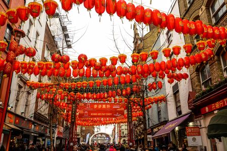 London/UK - 26/01/20 - The parade from Trafalgar square to Chinatown to celebrate the Chinese New...