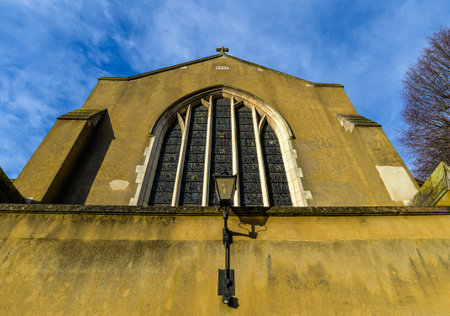 The old church and graveyard near Walthamstow Villageのeditorial素材