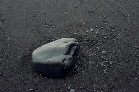 Reynisfjara black sand beach.の写真素材