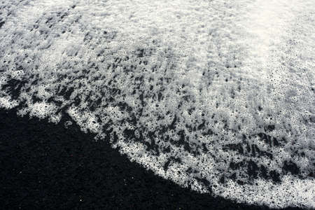 Reynisfjara black sand beach.の写真素材