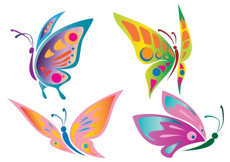 Butterfly Iconsのイラスト素材