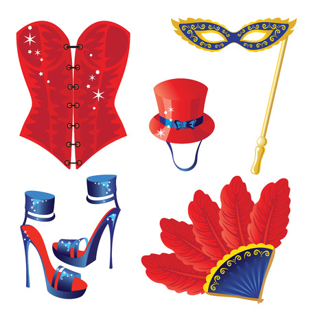 Accessories for Carnival  iconのイラスト素材