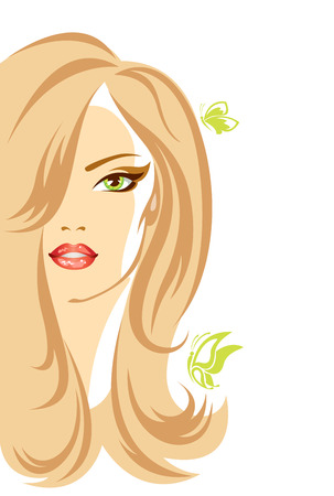 Vector illustration of the female personのイラスト素材
