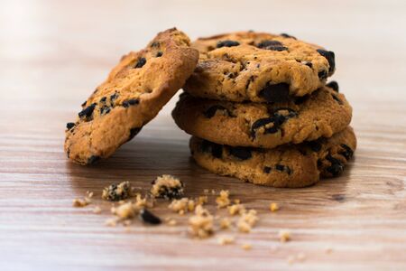 Chocolate chips cookiesの写真素材