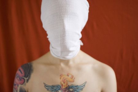 woman without faceの写真素材