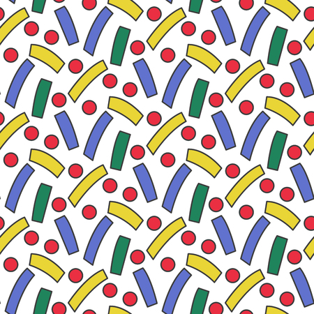 Abstract simple colorful party seamless patternのイラスト素材