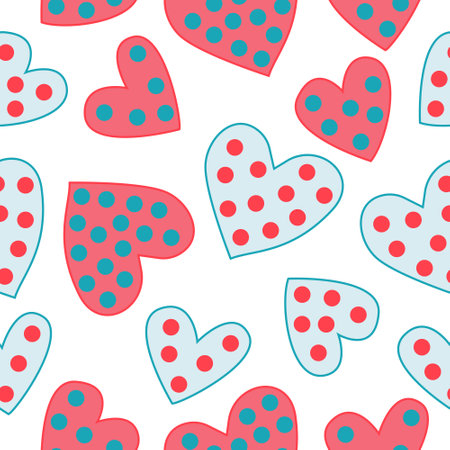 Beautiful hearts on a white background. For invitations, postcards, background design. Valentine's...