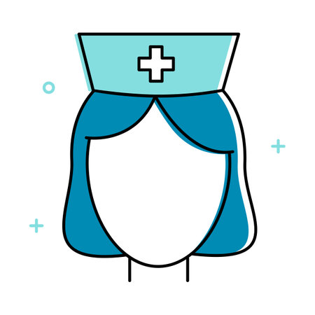 Nurse icon. Medical worker. Vector illustrationのイラスト素材