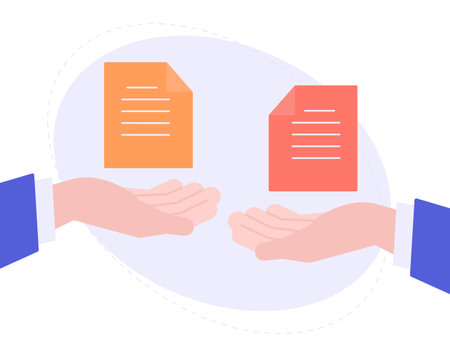 Concept of product matching. Comparison of product descriptions obtained from different sources. Vector illustrationのイラスト素材