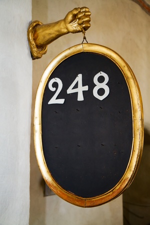 Gold and black church hymn billboardの写真素材