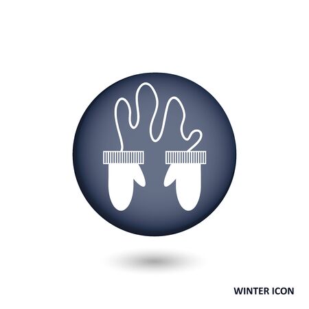 Mittens button vector setのイラスト素材