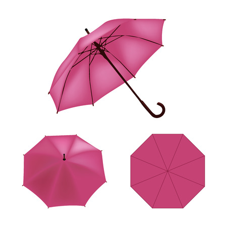 Rose umbrella vector isolatedのイラスト素材