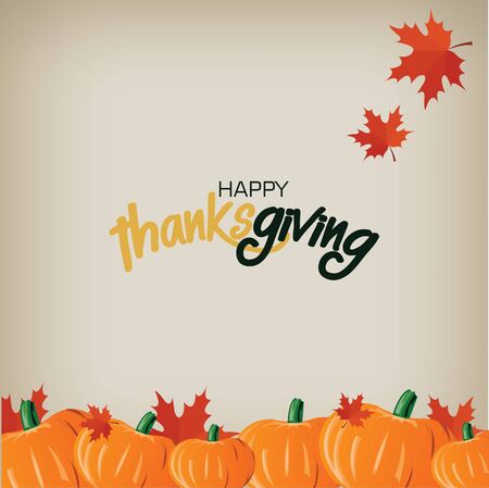 Happy thanksgiving card vectorのイラスト素材