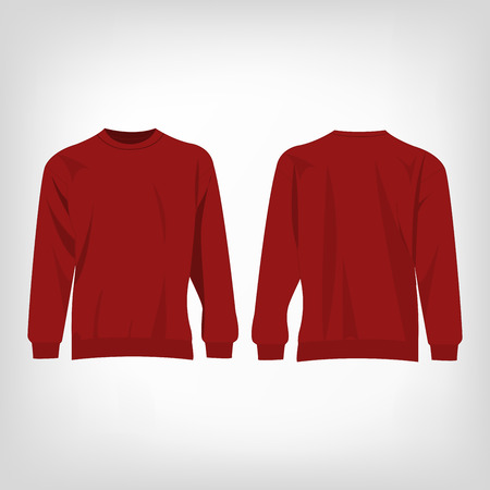 Sport dark red sweaterのイラスト素材