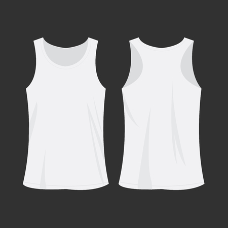 White sport topのイラスト素材