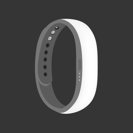 White color smart band vector isolatedのイラスト素材