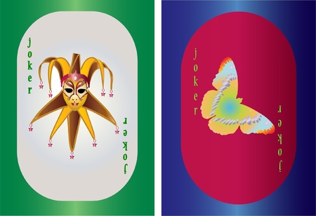 joker playing cardのイラスト素材