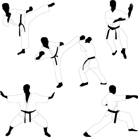 karate collection - vectorのイラスト素材