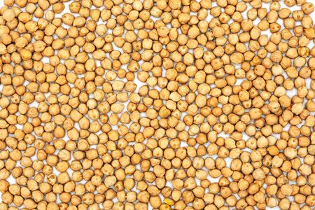 Bunch of chickpeas forming a background in a vegetarian cookingの写真素材