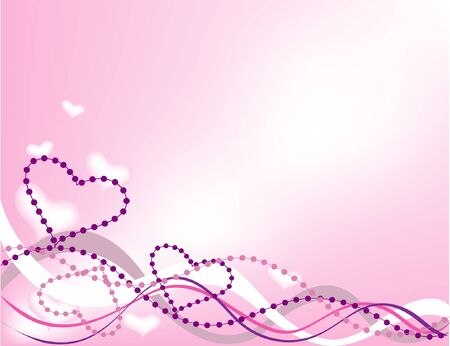 floral background with heartのイラスト素材