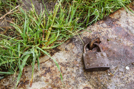 the lock is locked on the old door