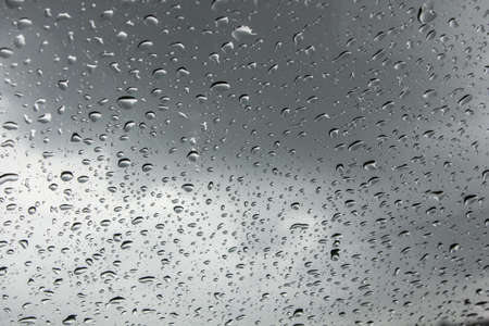 raindrops on the glassの写真素材