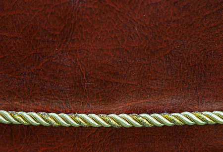 Background of decorative cord - closeup string textureの写真素材