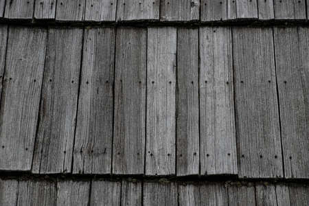 Perspective wood roof texture - Old wooden roof texture.の写真素材