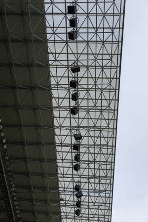 Interior view of the empty ARENA LVIV STADIUM.