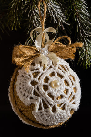 handmade soft toys, Christmas tree decorations, Christmas gifts, Valentine's Day gifts, love story, thread toys.の写真素材