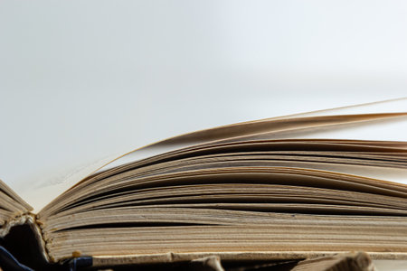 open book on pile of books background shcool study book. The concept of reading literature,...