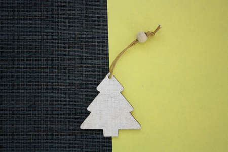 Holiday Party Decoration or postcard concept with top view and copy space