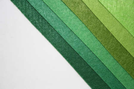 Felt textile material. Felt craft abstract handicraft background for handmade and creative. Green feltの写真素材