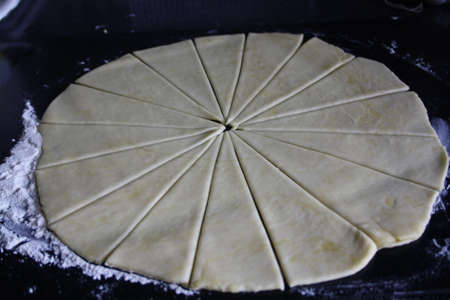 Dough prepared for making bagels. Cookingの写真素材