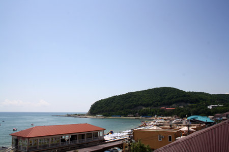 Mount Hedgehog on the Black Sea coast. Summerの写真素材