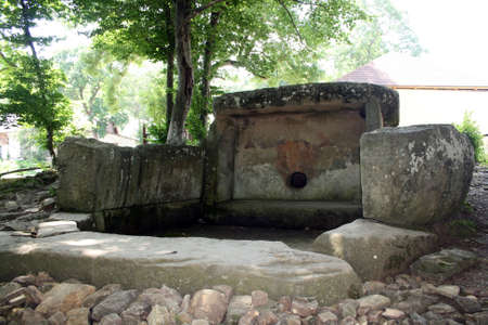 An ancient dolmen on the Black Sea coast. Summerの写真素材