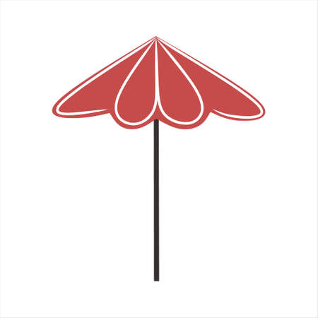 Umbrella for a market stallのイラスト素材