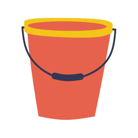 Cartoon illustration of the bucket for waterのイラスト素材