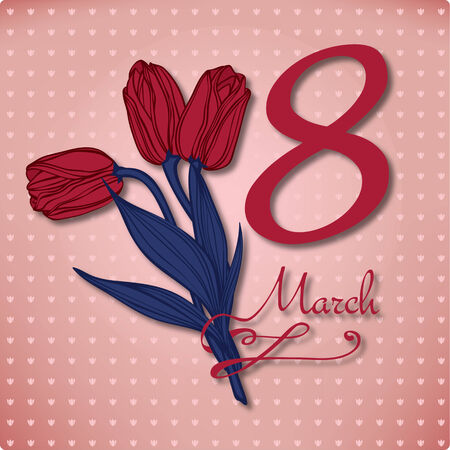 Vector Women s Day March 8 backgroundのイラスト素材