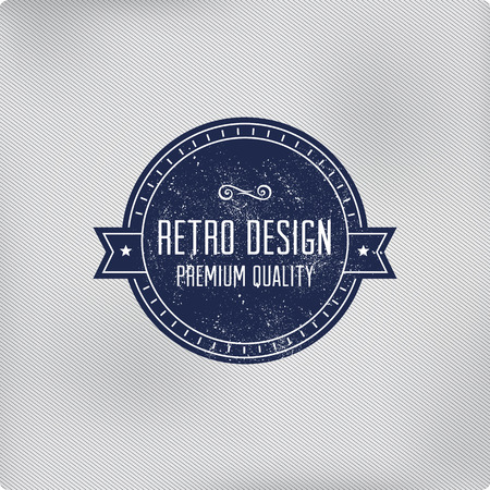 Retro  template elements. Vector vintage labelのイラスト素材