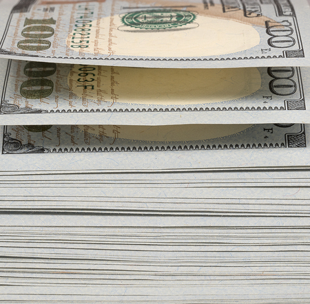 Pack of dollars close upの写真素材