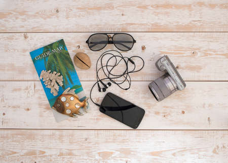 Subjects for a trip to the warm countriesの写真素材