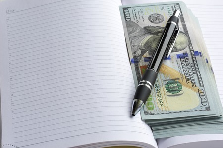 Money close-up. dollarsの写真素材