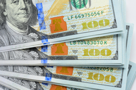 Money close-up. dollarsの写真素材