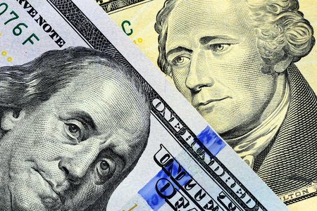 Money close-up. dollarsの写真素材